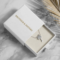 Thumbnail for Collier palmier — dans l'écrin cadeau, argent | SKU: 8732822-silver-plated