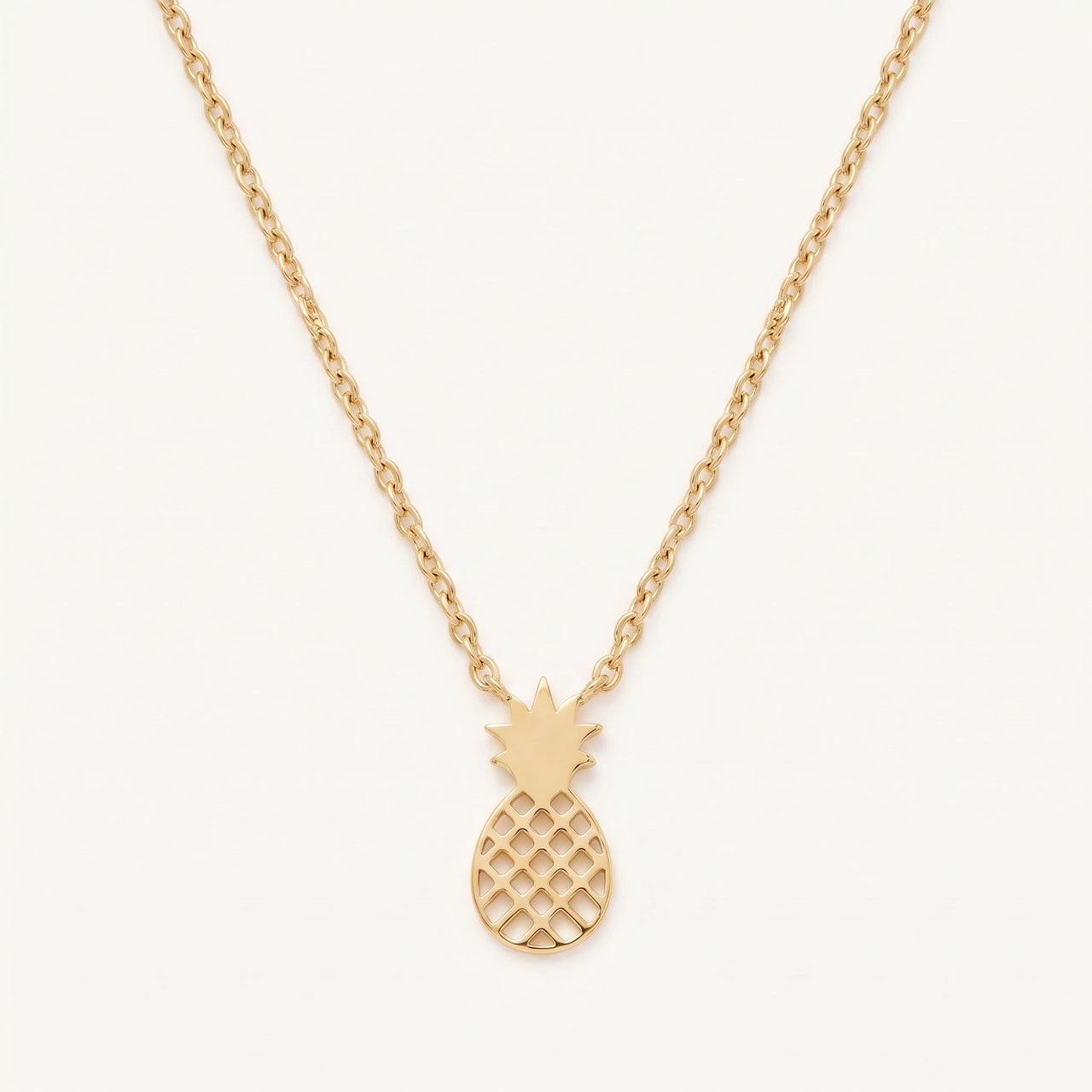 Little Pineapple Necklace, gold necklace | SKU: 8050907-gold