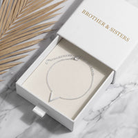 Thumbnail for Bracelet acier inoxydable femme — dans l'écrin cadeau, argent | SKU: 9443177-white-gold