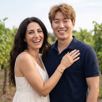 Thumbnail for Bracelet jonc femme — photo en couple, or rose | SKU: lymab-rg