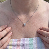 Thumbnail for Collier mariage — photo portée, taille réelle, argent | SKU: 33136351