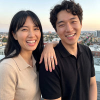 Thumbnail for Bague fiançailles or rose — photo en couple, or rose | SKU: 33759698-4.5-rose-gold