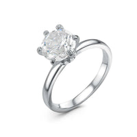 Thumbnail for Bague solitaire — photo produit sur fond blanc, argent | SKU: 33759698-4.5-silver