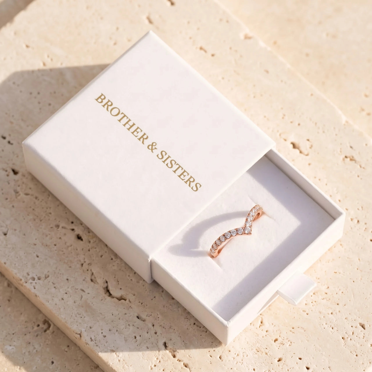 Bague fine — dans l'écrin cadeau, or rose | SKU: 10645547-4.5-rose-gold