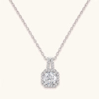 Thumbnail for Collier carré — photo produit sur fond blanc, argent | SKU: 505762