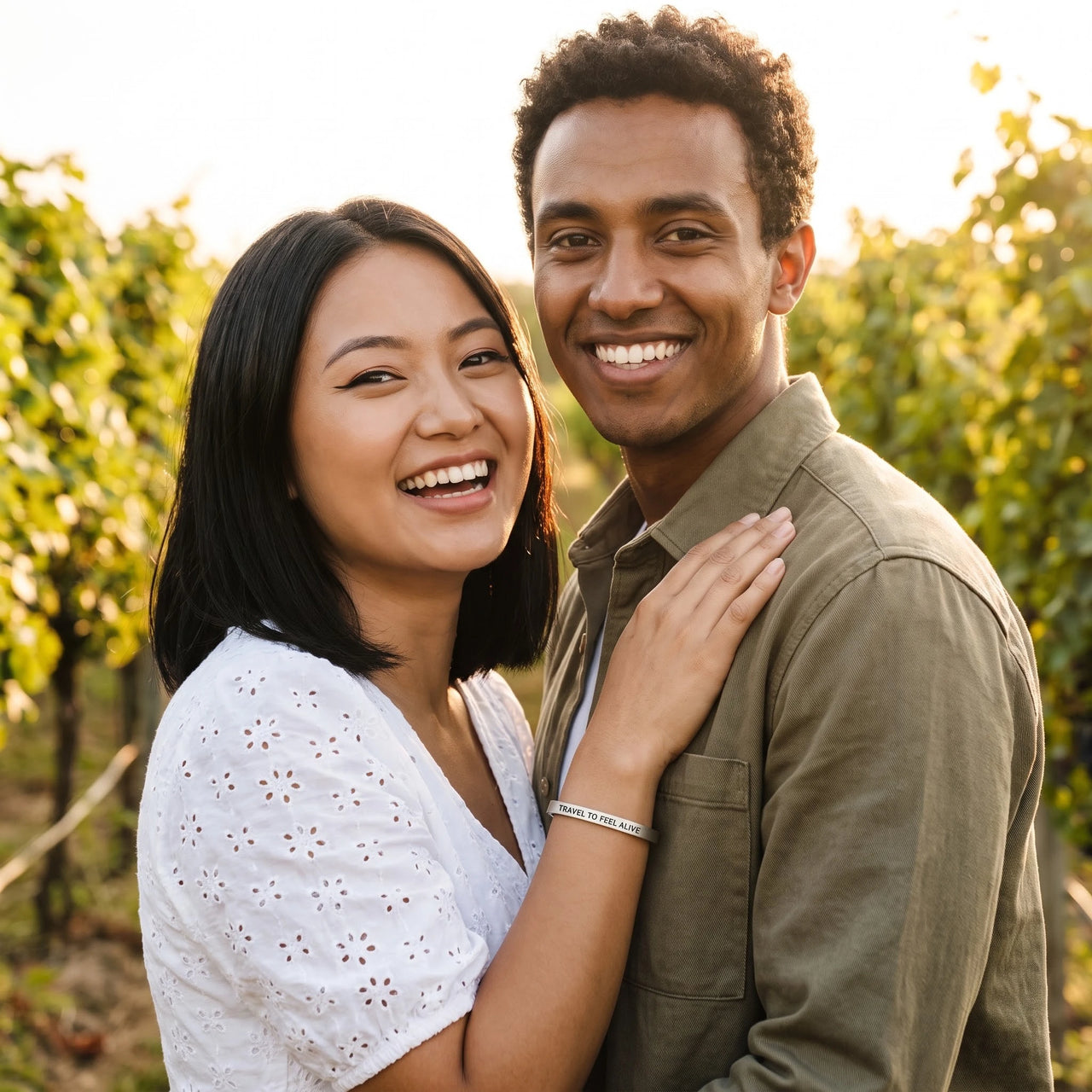 Cadeau voyageuse — photo en couple, argent | SKU: ttfa-wg