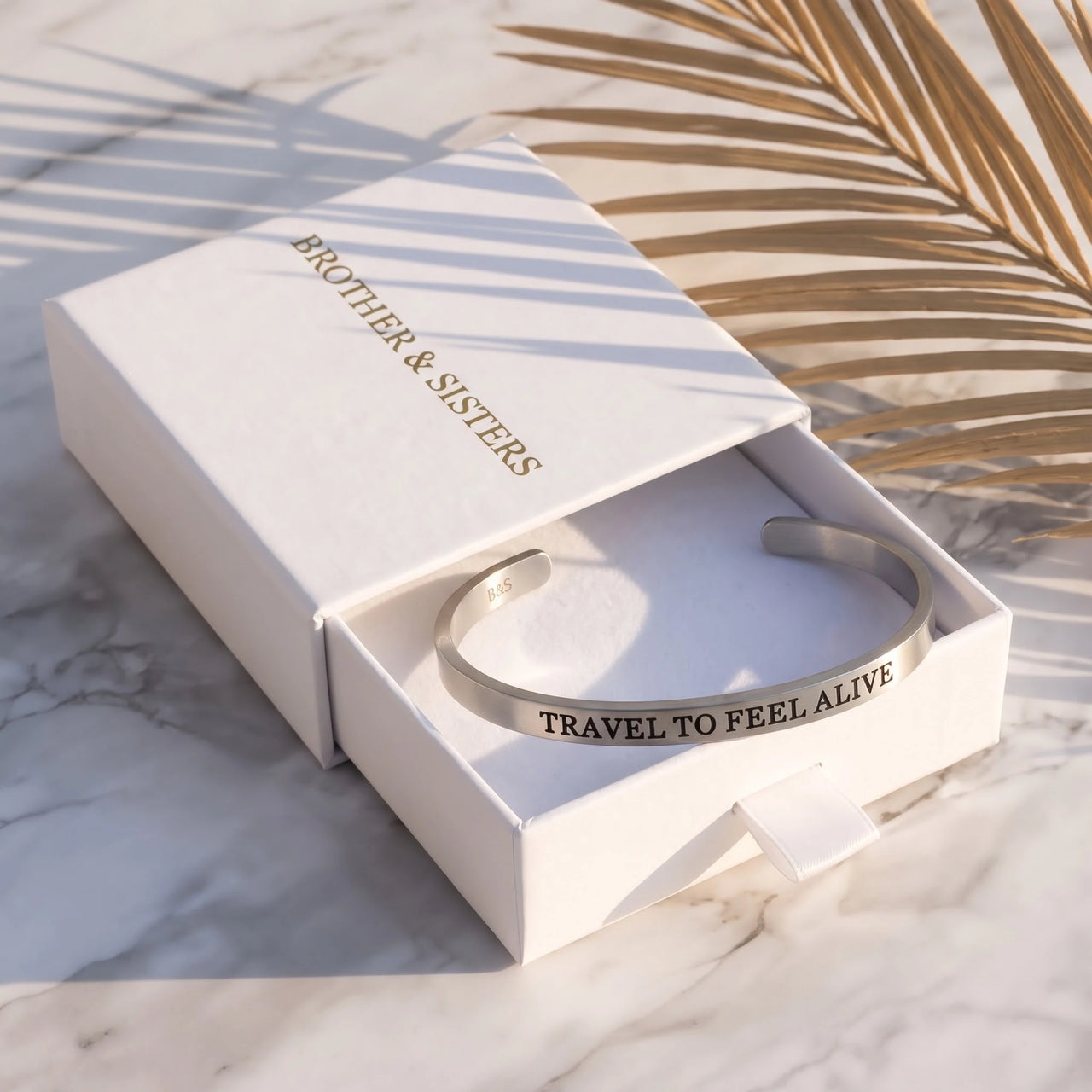 Bracelet manchette — dans l'écrin cadeau, argent | SKU: ttfa-rg