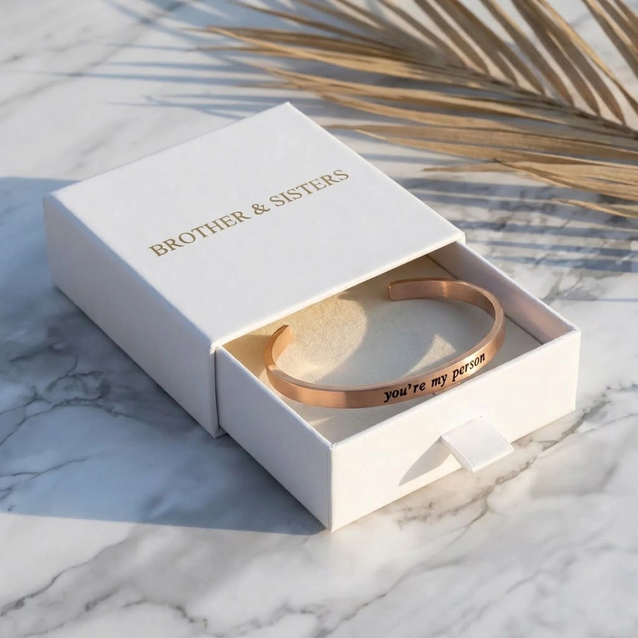 Bracelet meilleure amie — dans l'écrin cadeau, or rose | SKU: 8174603-rose-gold-color